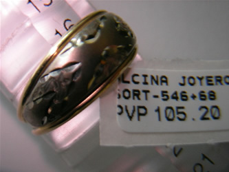 sortija oro personalizada